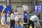 Mikayla Pucci 1000th  Wheaton College women's basketball’s Mikayla Pucci is honored after scoring her 1000th career point. - Photo By: KEITH NORDSTROM : Wheaton, basketball, Mikayla Pucci, 1000th